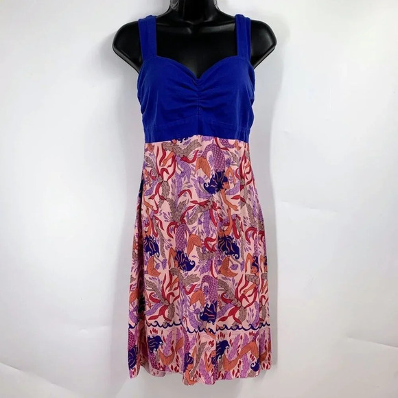 Rainbow Jo Women's Mermaid Sleeveless Fit and Flair Mini Dress Size L - Picture 1 of 13
